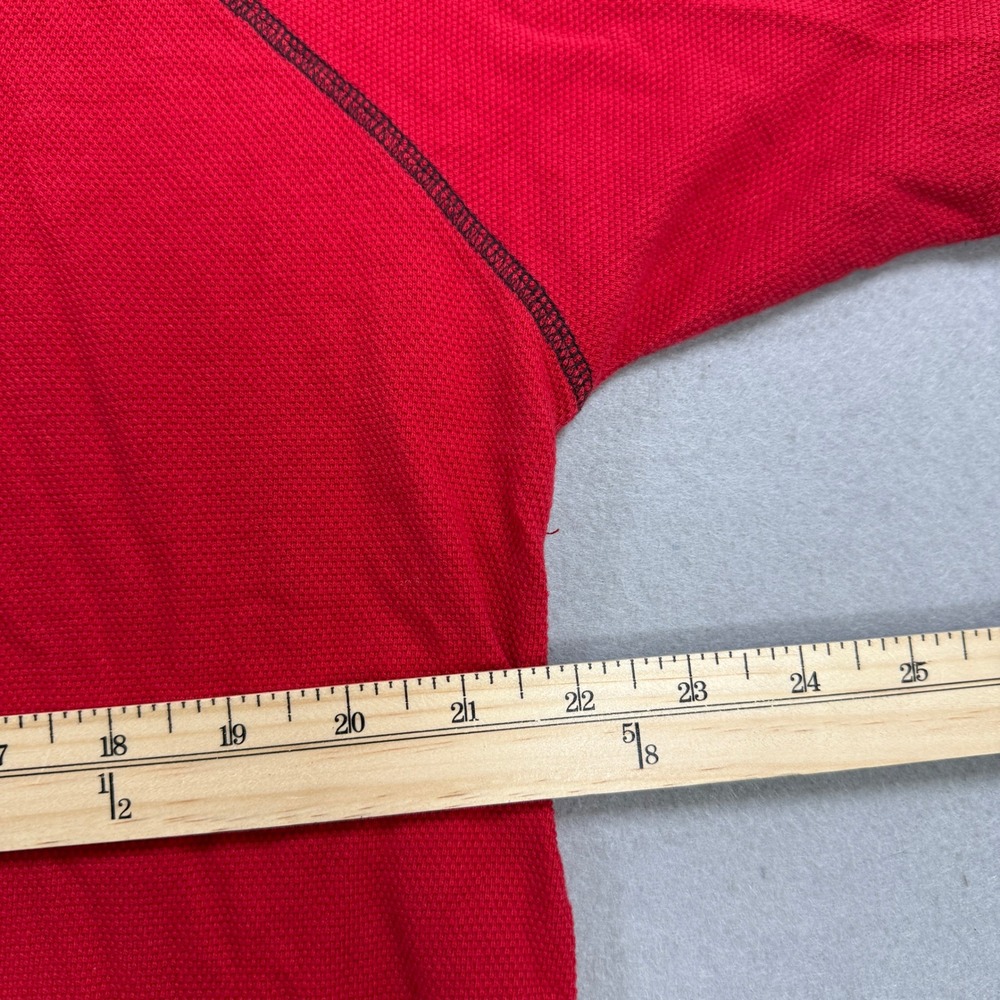 Vintage Guess Jeans T-Shirt Mens Large Red V-Neck Short Sleeve Streetwear Y2K - Picture 5 of 8